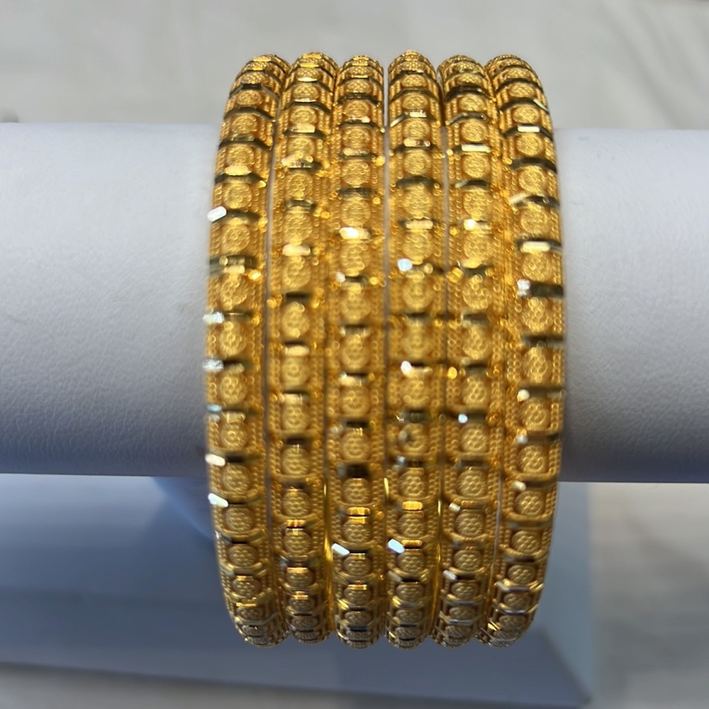 NEW 6 Bangle Bracelet 21K Gold - Picture 2 of 4